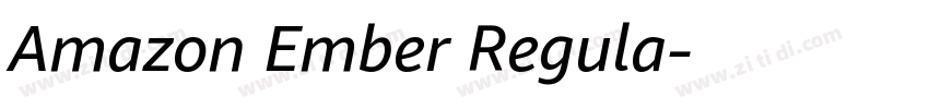 Amazon Ember Regula字体转换 Amazon Ember Regula字体转换